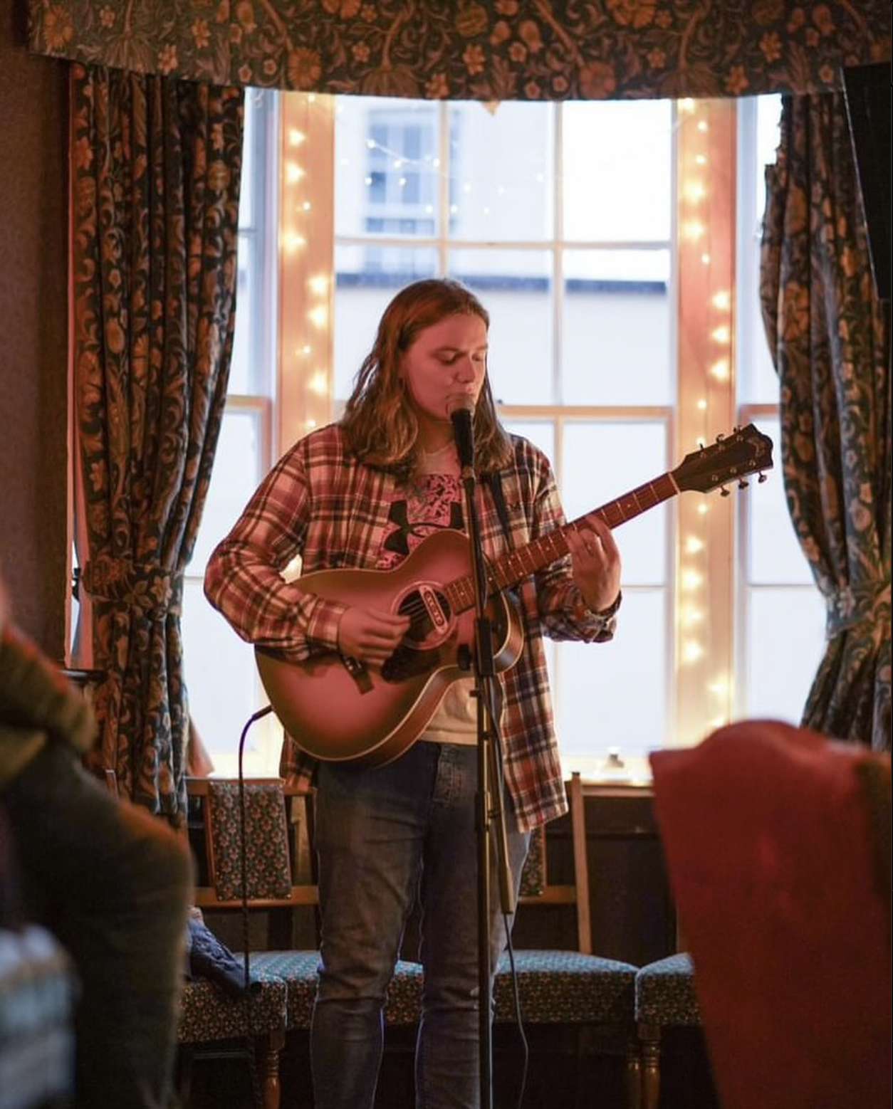 Matt Tebbit with Matt Tebbit with a guitar